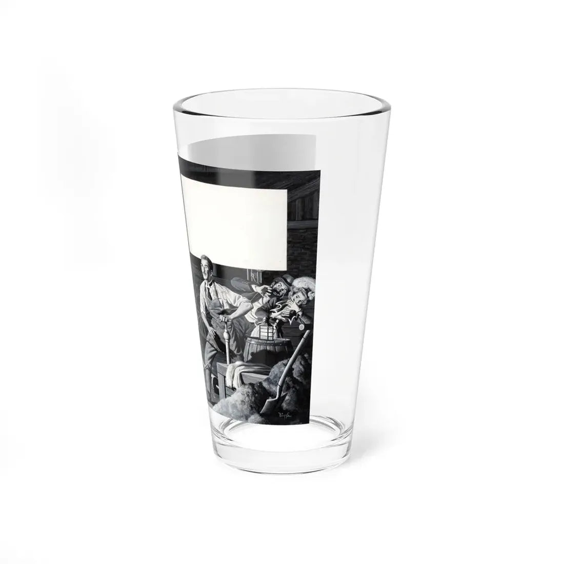 Magazine Illustration_2 - Pint Glass 16oz - Go Mug Yourself