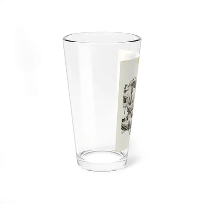 Magazine Illustration_3 - Pint Glass 16oz - Go Mug Yourself