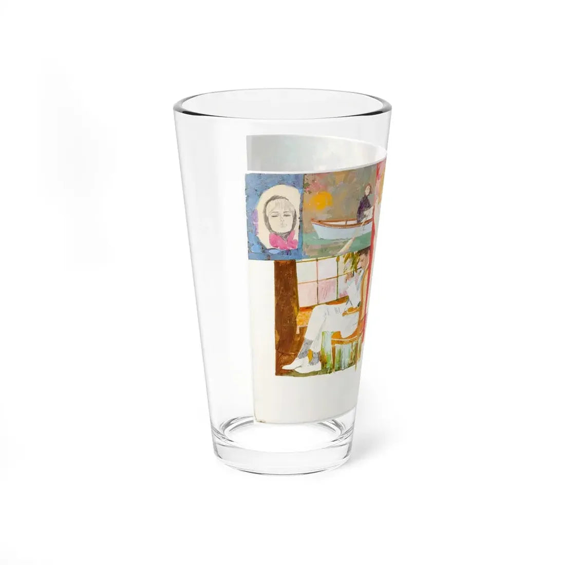 Magazine Spot Illustration (c. 1960s) - Pint Glass 16oz - Go Mug Yourself