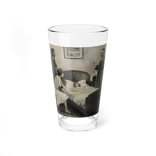 Magazine Spot Illustration Painting Original Art (1931) - Pint Glass 16oz 16oz - Go Mug Yourself