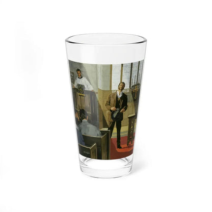 Magazine Story Illustration, c.1950 - Pint Glass 16oz 16oz - Go Mug Yourself