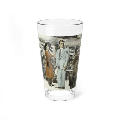 Magazine story illustration, circa 1958 - Pint Glass 16oz-16oz-Go Mug Yourself