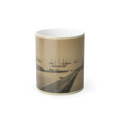 Magazine Wharf, City Point; January 1865 (U.S. Civil War) Color Changing Coffee Mug 11oz Default Title 11oz - Go Mug Yourself