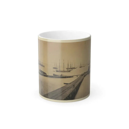 Magazine Wharf, City Point; January 1865 (U.S. Civil War) Color Changing Coffee Mug 11oz Default Title 11oz - Go Mug Yourself