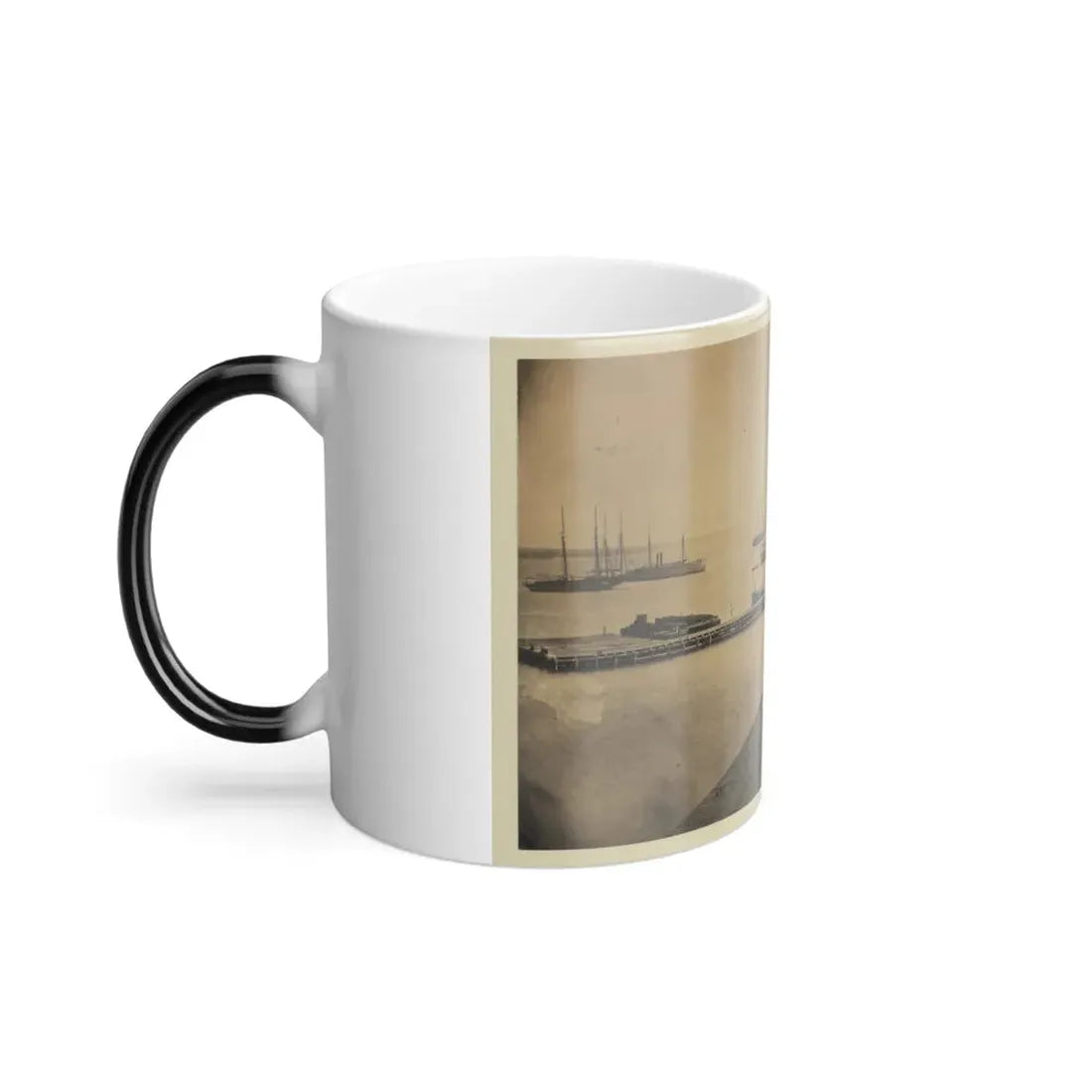 Magazine Wharf, City Point; January 1865 (U.S. Civil War) Color Changing Coffee Mug 11oz - Go Mug Yourself