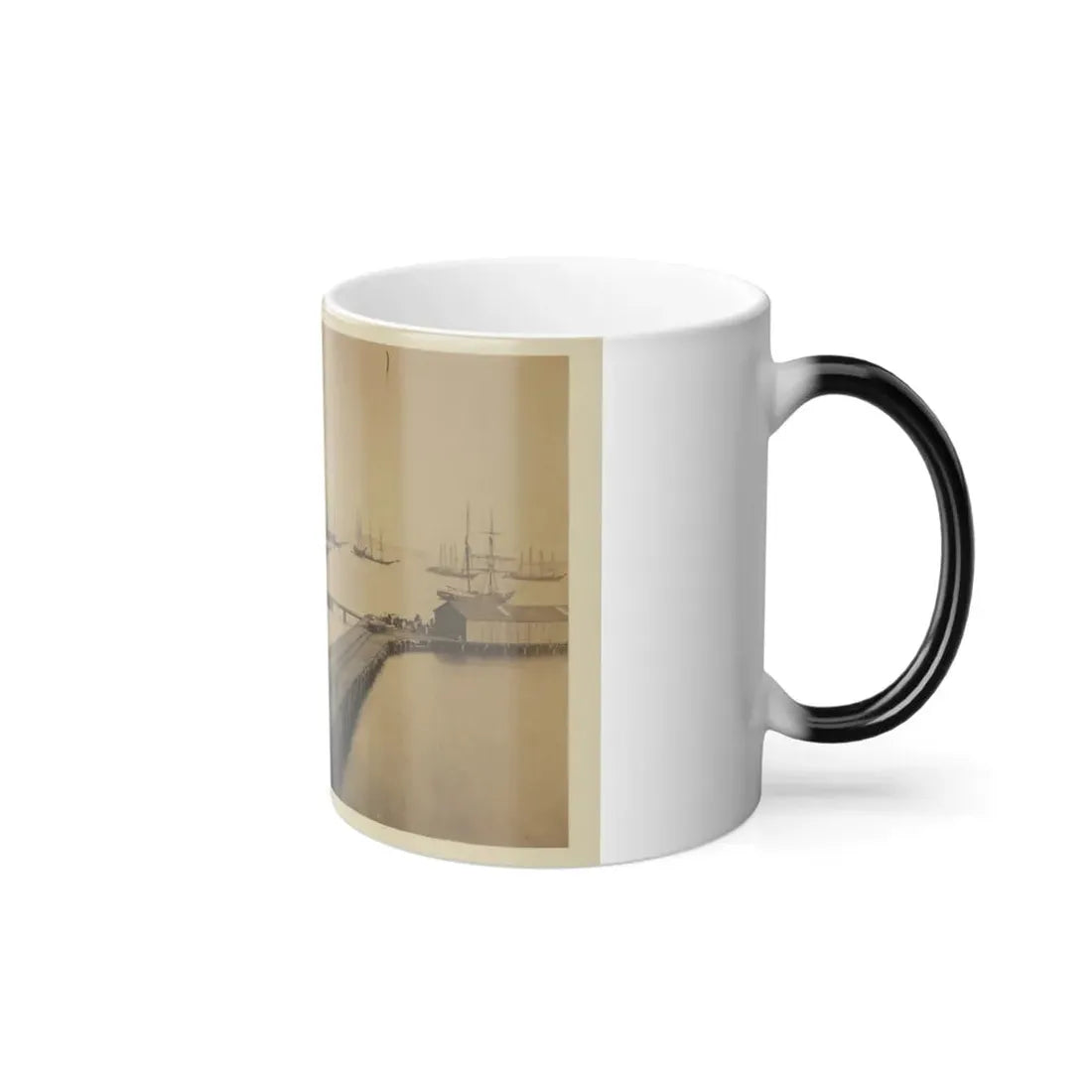 Magazine Wharf, City Point; January 1865 (U.S. Civil War) Color Changing Coffee Mug 11oz - Go Mug Yourself