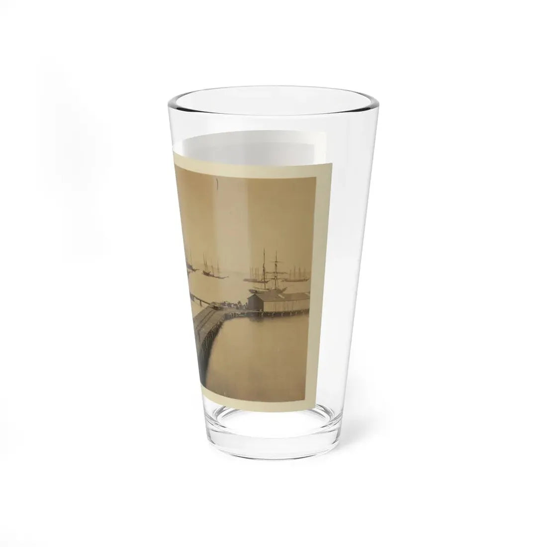 Magazine Wharf, City Point; January 1865 (U.S. Civil War) Pint Glass 16oz - Go Mug Yourself