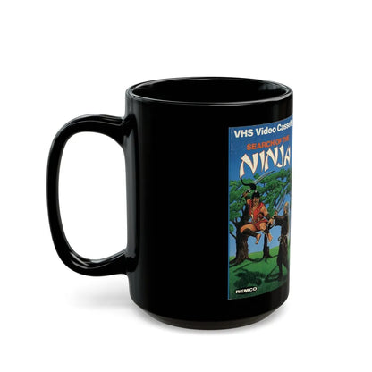 MAGIC OF THE NINJA AND SEARCH OF THE NINJA (VHS COVER) - Black Coffee Mug-Go Mug Yourself