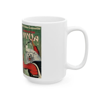 MAGIC OF THE NINJA AND SEARCH OF THE NINJA (VHS COVER) - White Coffee Mug-Go Mug Yourself