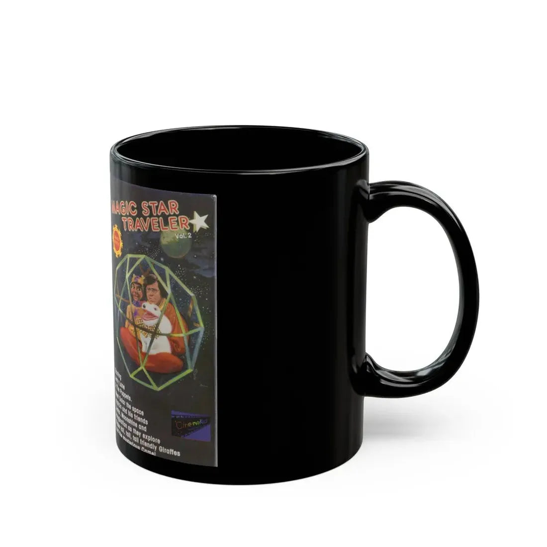 MAGIC STAR TRAVELER VOLUME 2 (VHS COVER) - Black Coffee Mug - Go Mug Yourself
