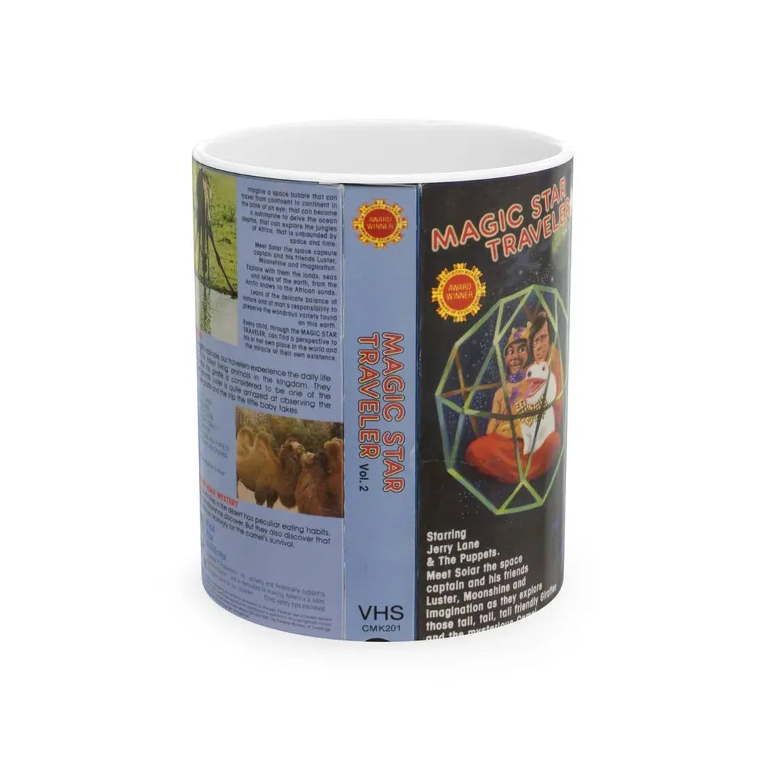 MAGIC STAR TRAVELER VOLUME 2 (VHS COVER) - White Coffee Mug 11oz - Go Mug Yourself