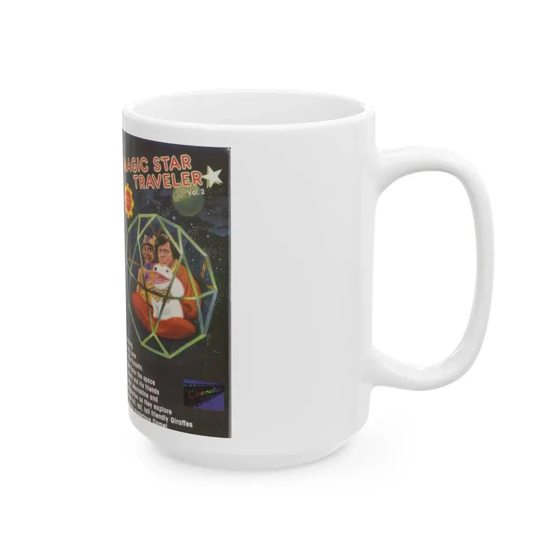 MAGIC STAR TRAVELER VOLUME 2 (VHS COVER) - White Coffee Mug - Go Mug Yourself