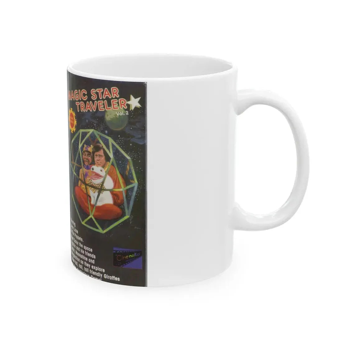 MAGIC STAR TRAVELER VOLUME 2 (VHS COVER) - White Coffee Mug - Go Mug Yourself