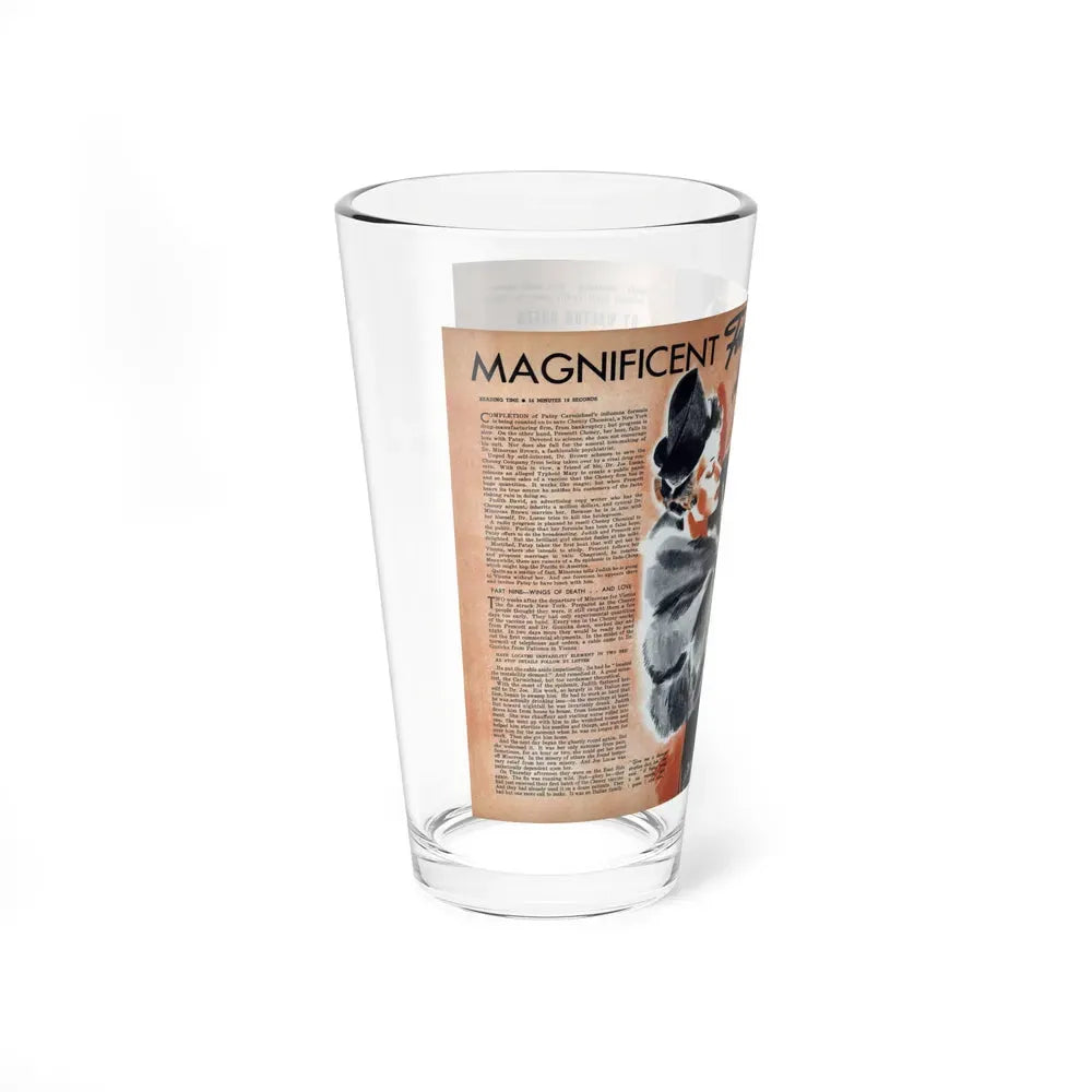 Magnificent Fool, part 6, Liberty magazine, December 10, 1938 - Pint Glass 16oz - Go Mug Yourself