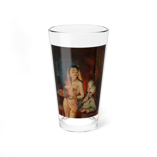 Maharajah, paperback cover (Popular Library, 1952) - Pint Glass 16oz 16oz - Go Mug Yourself