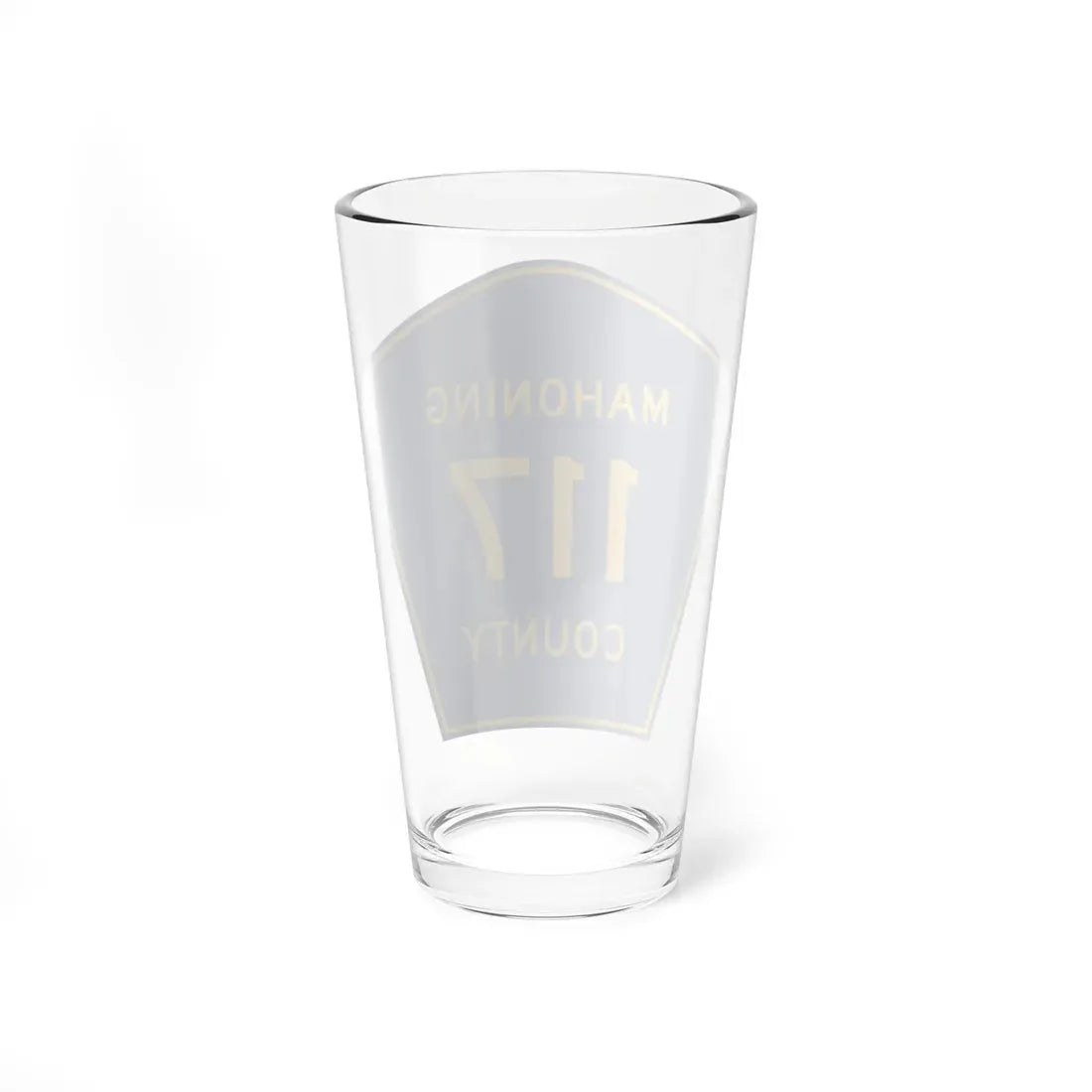 Mahoning County 117 (Ohio) (Road Sign) Pint Glass 16oz - Go Mug Yourself