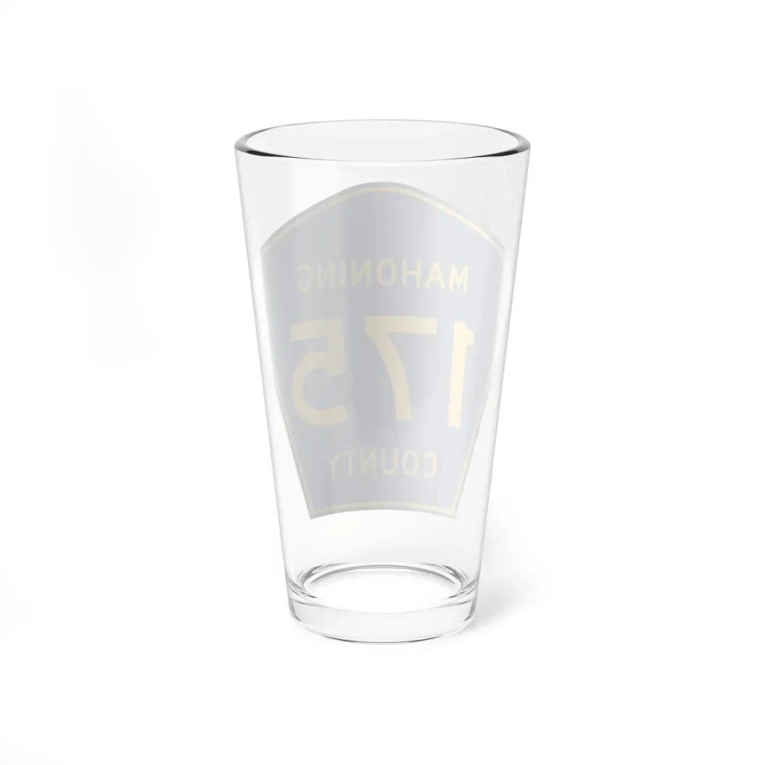 Mahoning County 175 (Ohio) (Road Sign) Pint Glass 16oz - Go Mug Yourself