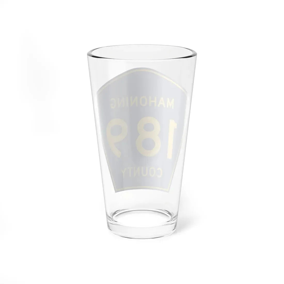 Mahoning County 189 (Ohio) (Road Sign) Pint Glass 16oz - Go Mug Yourself