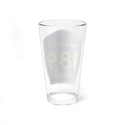 Mahoning County 189 (Ohio) (Road Sign) Pint Glass 16oz - Go Mug Yourself