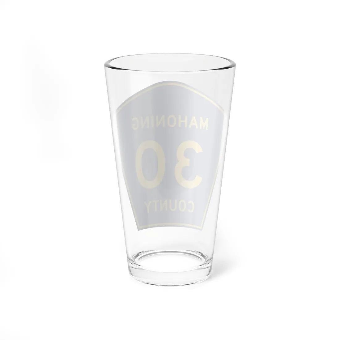Mahoning County 30 (Ohio) (Road Sign) Pint Glass 16oz - Go Mug Yourself