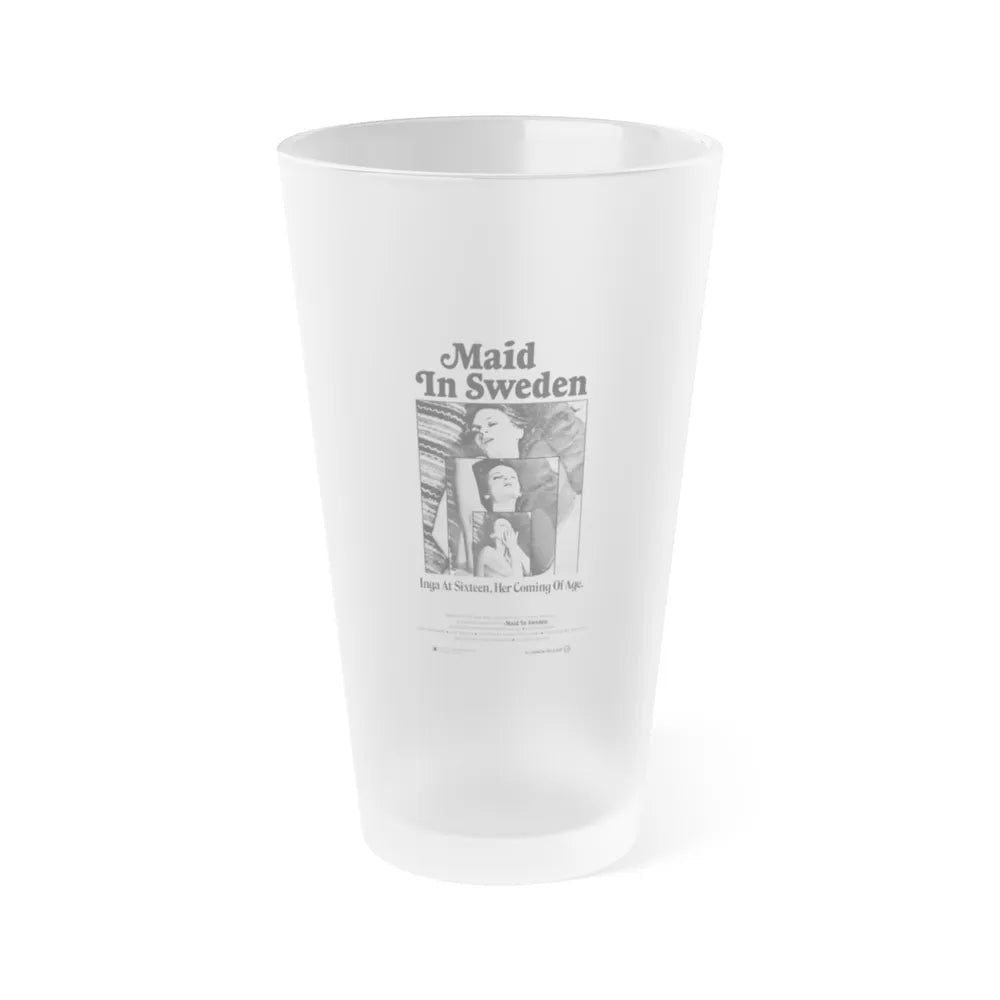 MAID IN SWEDEN 1971 Movie Poster - Frosted Pint Glass 16oz-16oz-Frosted-Go Mug Yourself