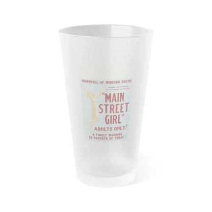 MAIN STREET GIRL Movie Poster - Frosted Pint Glass 16oz Default Title - Go Mug Yourself