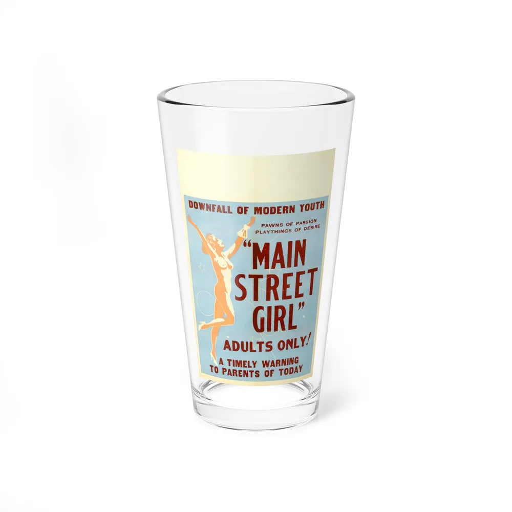 MAIN STREET GIRL Movie Poster - Pint Glass 16oz-16oz-Go Mug Yourself