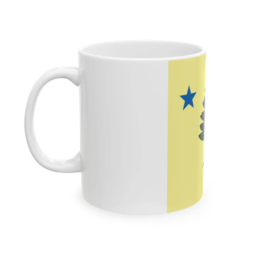 Maine 1901 Flag Emblem (United States) White Coffee Mug - Go Mug Yourself