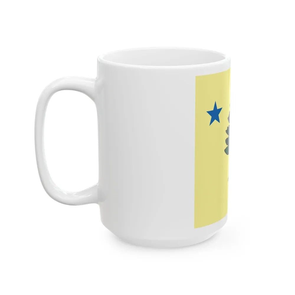 Maine 1901 Flag Emblem (United States) White Coffee Mug - Go Mug Yourself