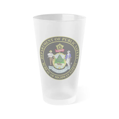 Maine Bureau of Highway Safety - Frosted Pint Glass 16oz 16oz Frosted - Go Mug Yourself
