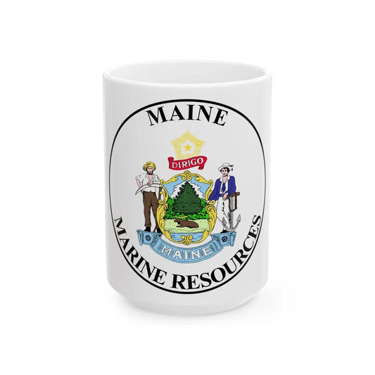 Maine Department of Marine Resources - White Coffee Mug-15oz-Go Mug Yourself