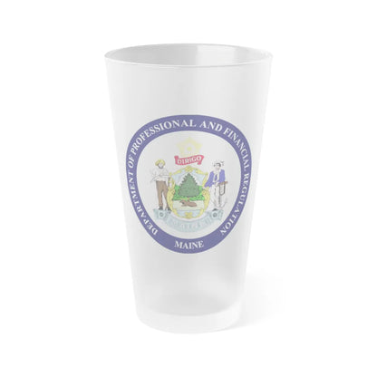 Maine Department of Professional and Financial Regulation - Frosted Pint Glass 16oz-16oz-Frosted-Go Mug Yourself