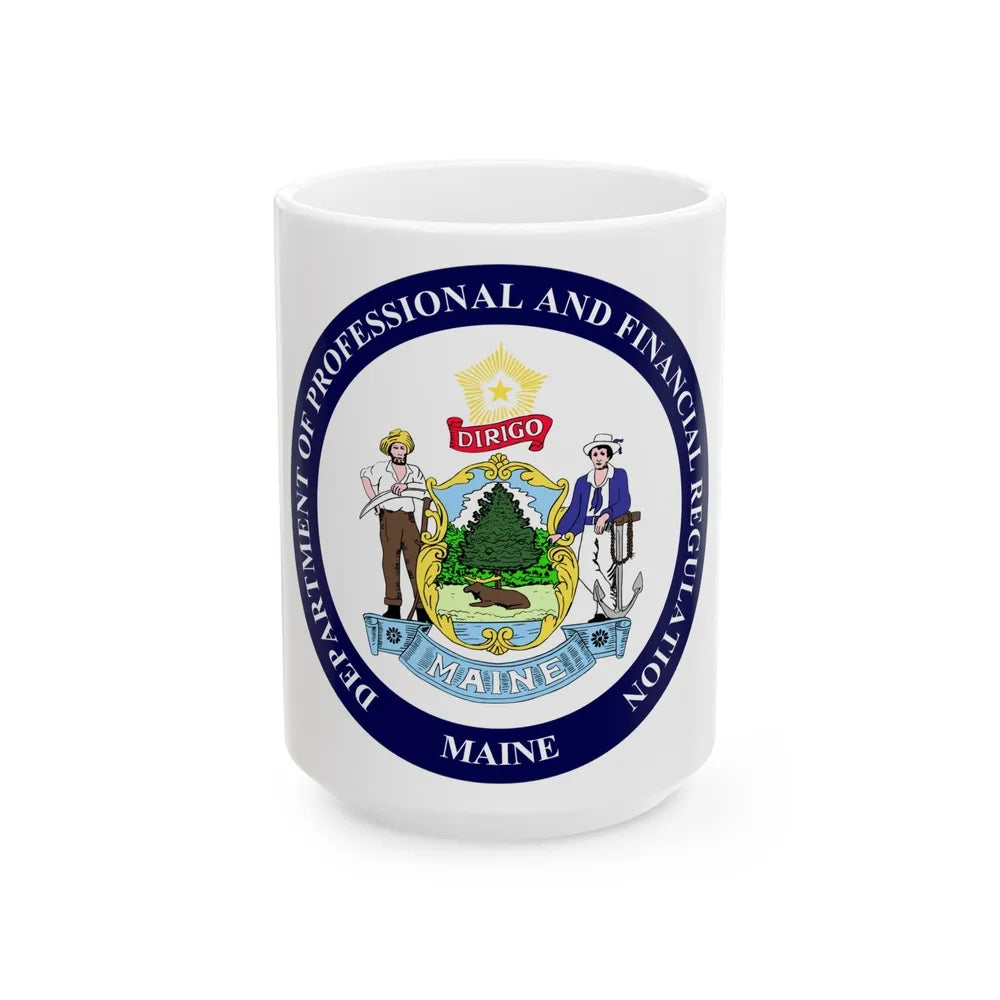 Maine Department of Professional and Financial Regulation - White Coffee Mug-15oz-Go Mug Yourself