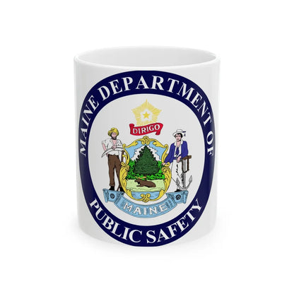 Maine Department of Public Safety - White Coffee Mug-11oz-Go Mug Yourself