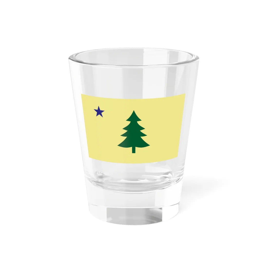 Maine Flag 1901-1909 (United States) Shot Glass 1.5oz 1.5oz - Go Mug Yourself