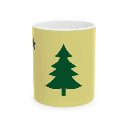 Maine Flag 1901-1909 (United States) White Coffee Mug 11oz - Go Mug Yourself