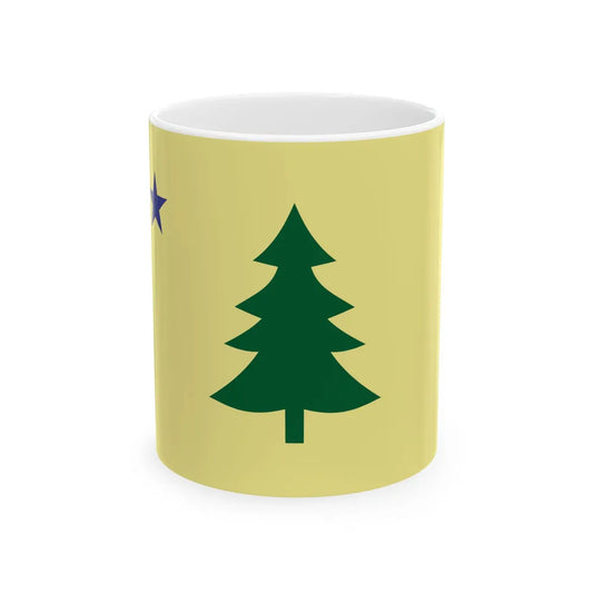 Maine Flag 1901-1909 (United States) White Coffee Mug 11oz - Go Mug Yourself