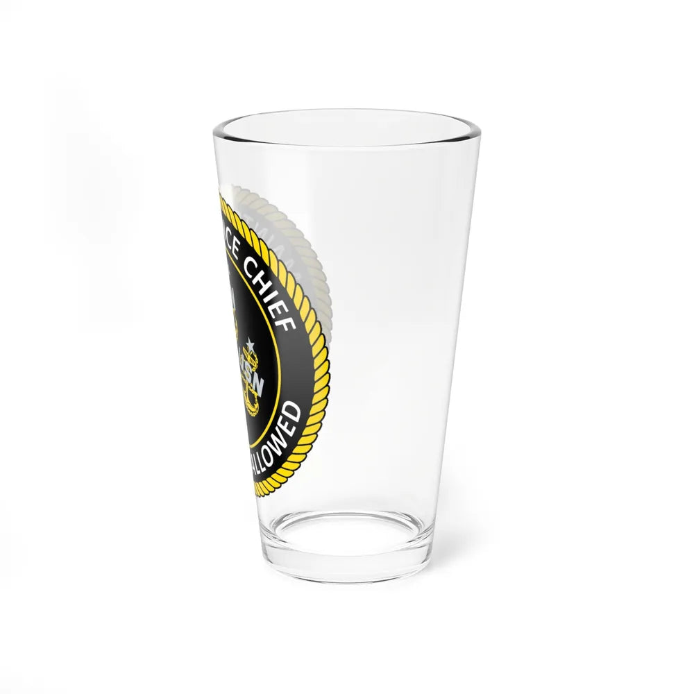 Maintenance Chief (U.S. Navy) Pint Glass 16oz-Go Mug Yourself