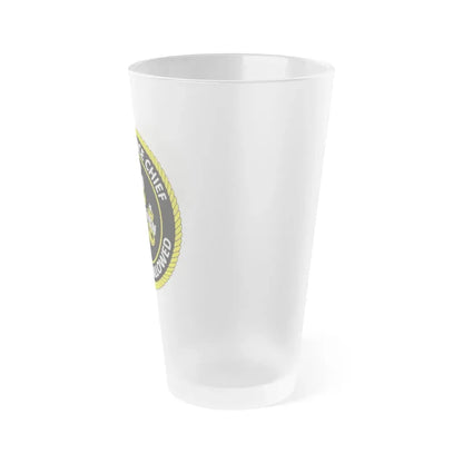 Maintenance Chief (U.S. Navy) Frosted Pint Glass 16oz - Go Mug Yourself