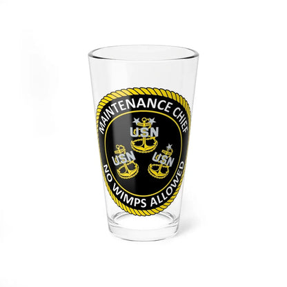 Maintenance Chief (U.S. Navy) Pint Glass 16oz 16oz - Go Mug Yourself