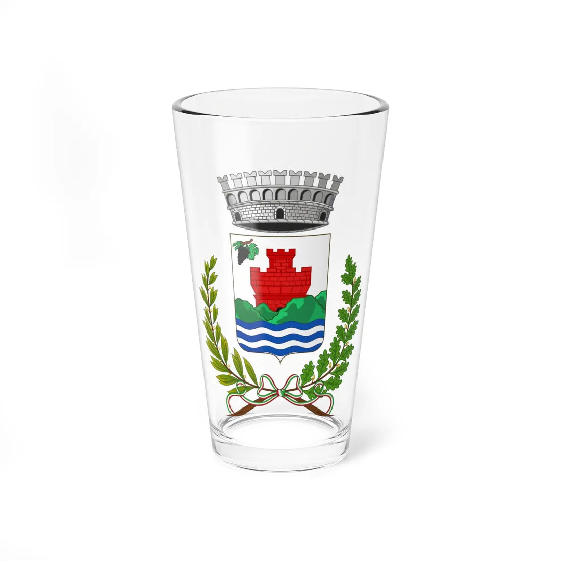 Maissana-Stemma (Italy) (Coat of Arms) Pint Glass 16oz 16oz - Go Mug Yourself