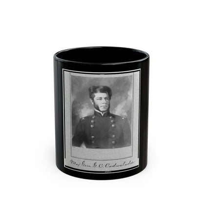 Maj. Gen. G.B. Cadwalader, Half-Length Portrait, Facing Right (U.S. Civil War) Black Coffee Mug 11oz - Go Mug Yourself