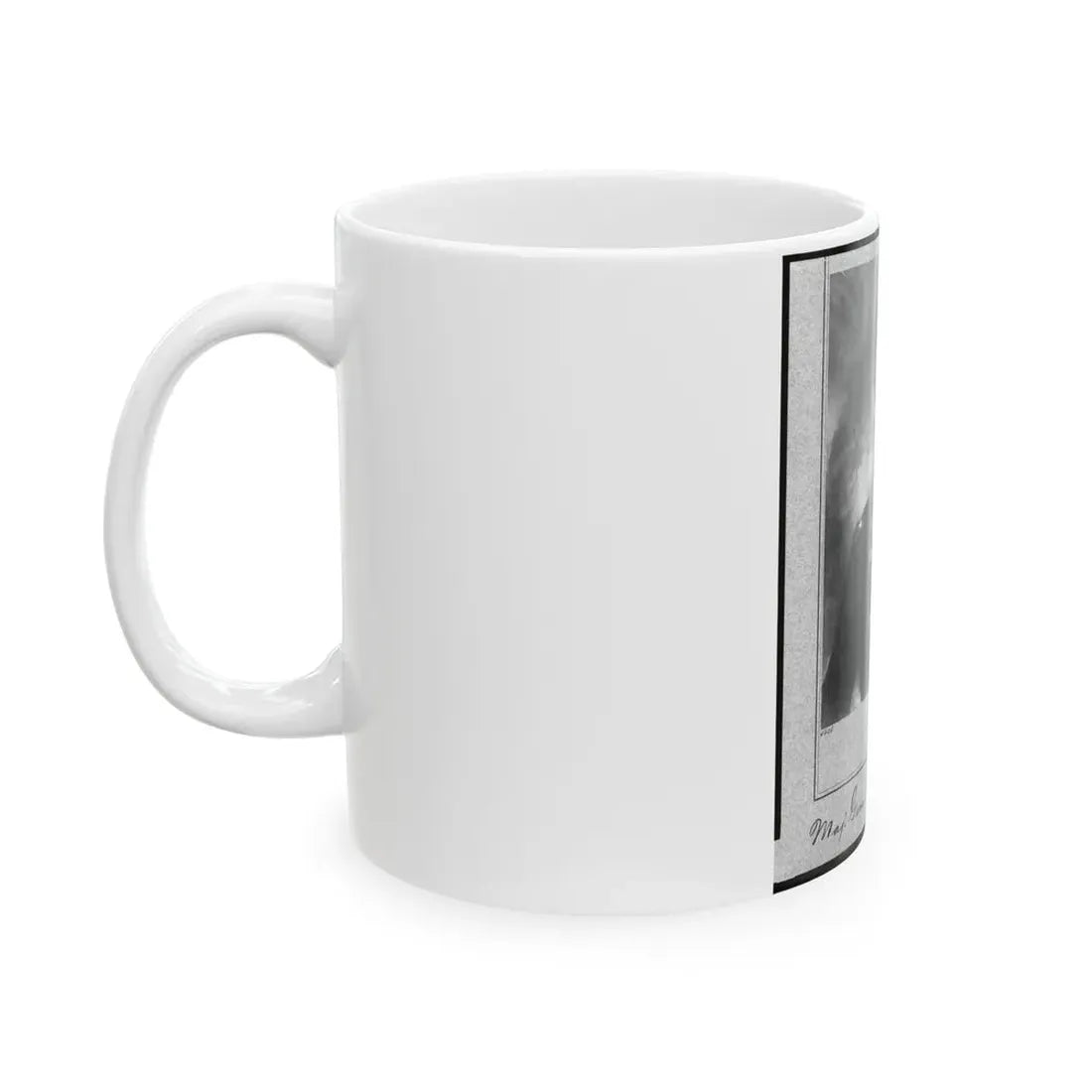 Maj. Gen. G.B. Cadwalader, Half-Length Portrait, Facing Right (U.S. Civil War) White Coffee Mug - Go Mug Yourself