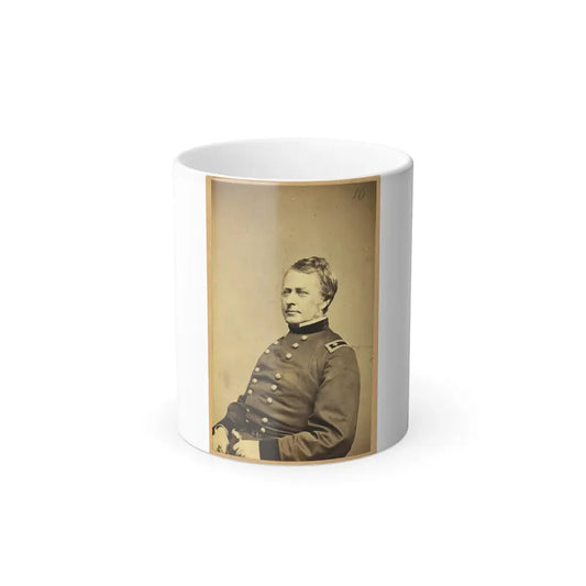 Maj.-Gen. Joseph Hooker, Half-Length Portrait, Seated, Facing Left, Arms Resting on Lap, Wearing Military Uniform (U.S. Civil War) Color Changing Coffee Mug 11oz Default Title 11oz - Go Mug Yourself