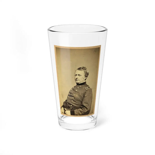 Maj.-Gen. Joseph Hooker, Half-Length Portrait, Seated, Facing Left, Arms Resting On Lap, Wearing Military Uniform (U.S. Civil War) Pint Glass 16oz 16oz - Go Mug Yourself