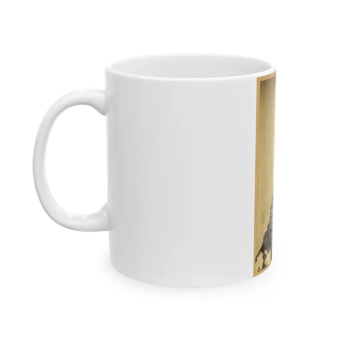 Maj.-Gen. Joseph Hooker, Half-Length Portrait, Seated, Facing Left, Arms Resting On Lap, Wearing Military Uniform (U.S. Civil War) White Coffee Mug - Go Mug Yourself