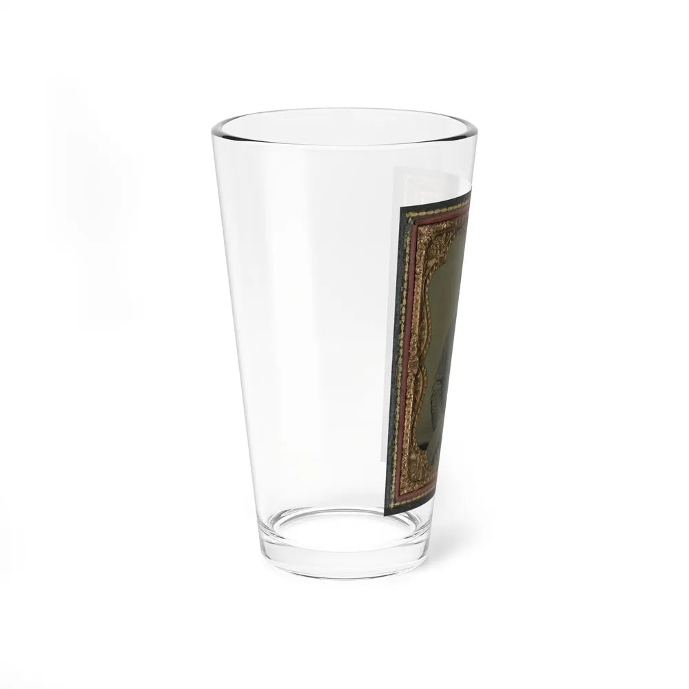 Major Charles Jones Green Of Co. A, 47th Virginia Infantry Regiment, In Uniform With Carved Cane (U.S. Civil War) Pint Glass 16oz-Go Mug Yourself