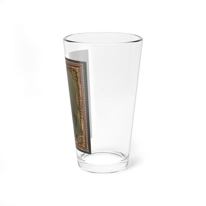 Major Charles Jones Green Of Co. A, 47th Virginia Infantry Regiment, In Uniform With Carved Cane (U.S. Civil War) Pint Glass 16oz-Go Mug Yourself