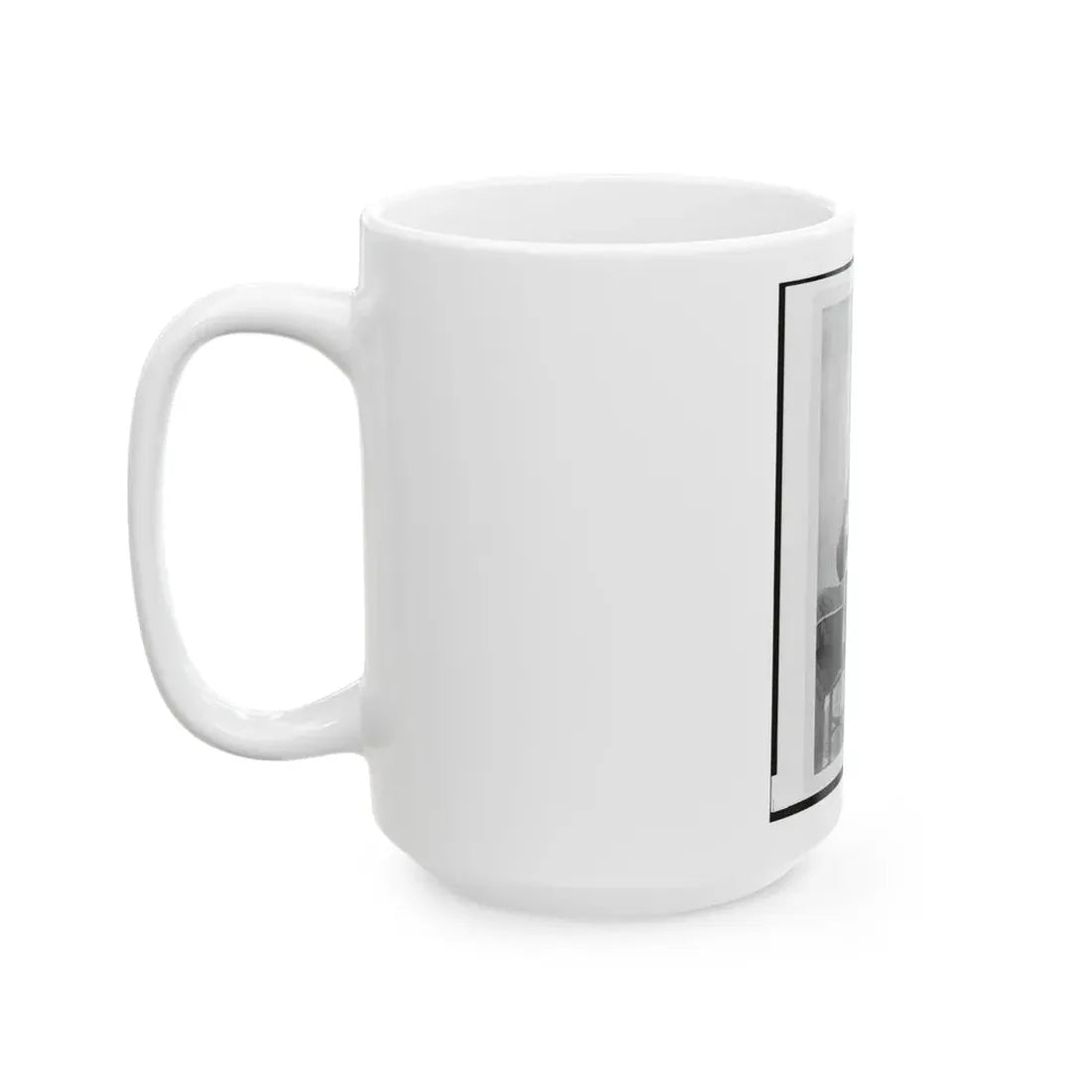 Major Charles S. Cotter, Union Officer, Chief Of Artillery, Full-Length Portrait, Seated, Facing Front (U.S. Civil War) White Coffee Mug - Go Mug Yourself