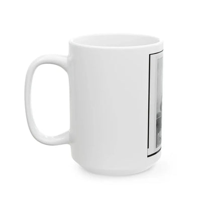 Major Charles S. Cotter, Union Officer, Chief Of Artillery, Full-Length Portrait, Seated, Facing Front (U.S. Civil War) White Coffee Mug - Go Mug Yourself